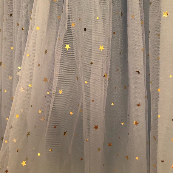 NWT Powder Blue Starry Tulle Skirt Size 4 - Picture 5 of 10